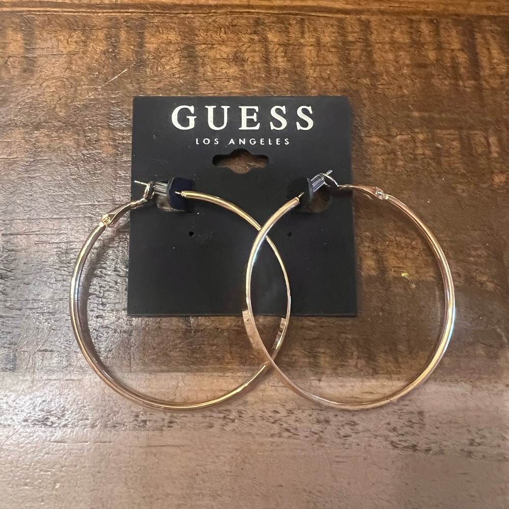 Classy Guess Gold Hoops